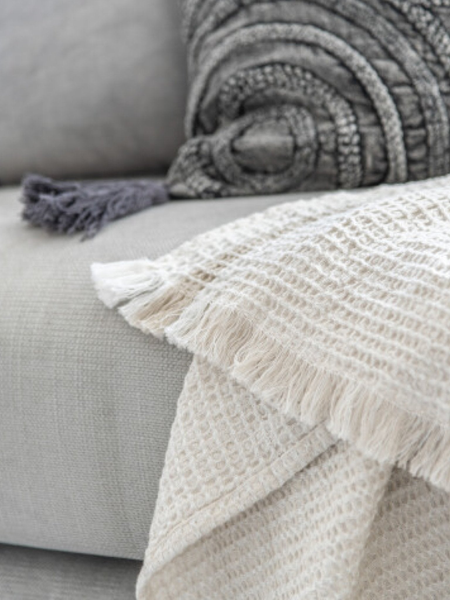 Leinen Decke I J - Line Plaid - Hometerior - J - Line by Jolipa - 